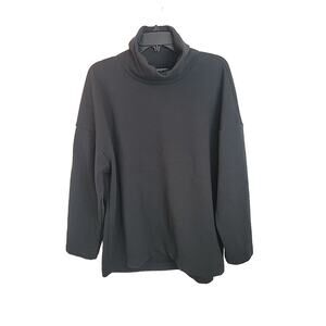 Banana Republic Black Ottoman Turtleneck Fleece Sweatshirt Men's Size Large